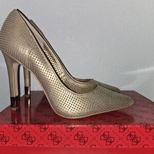 Guess Metallic Gold Stiletto Heels